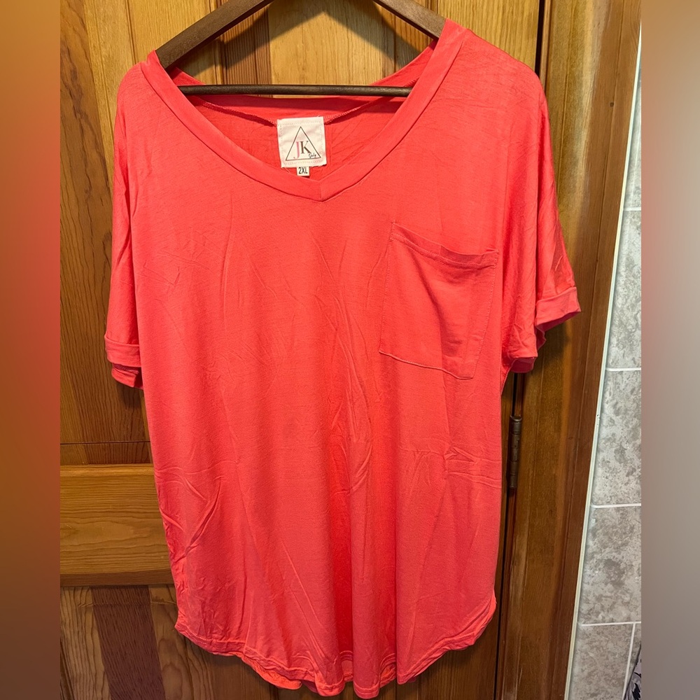 Jadyk boyfriend tee Womens 2XL coral brand new
